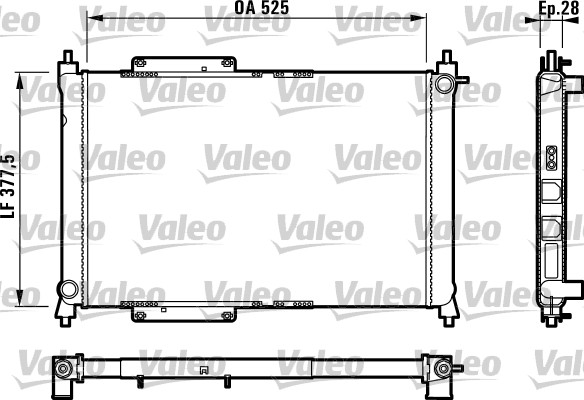 VALEO Vízhűtő 731816_VALEO