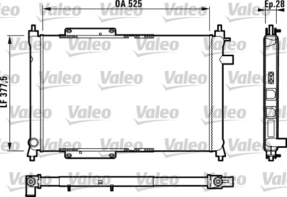 VALEO Vízhűtő RM1341_VALEO