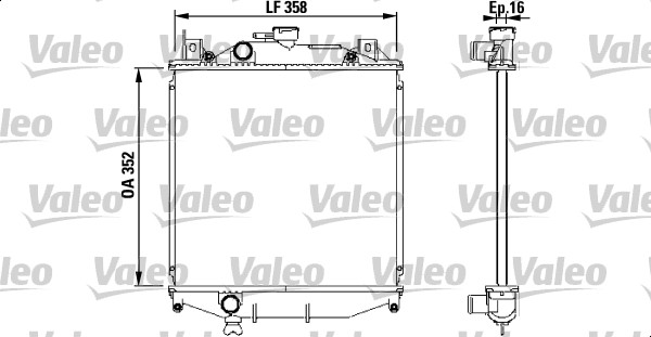 VALEO Vízhűtő 731828_VALEO