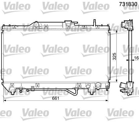 VALEO Vízhűtő 731830_VALEO