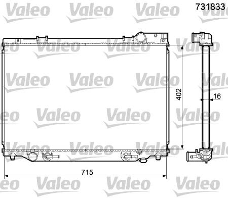 VALEO Vízhűtő 731833_VALEO