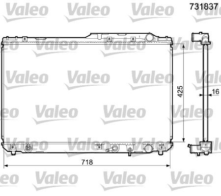 VALEO Vízhűtő 731837_VALEO