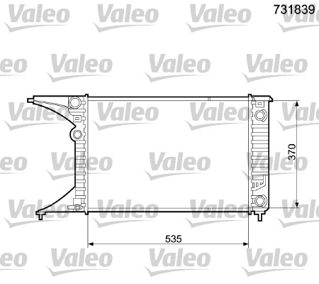 VALEO Vízhűtő 731839_VALEO