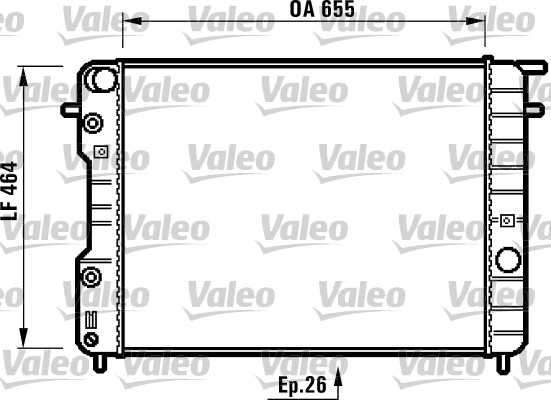 VALEO Vízhűtő 731840_VALEO