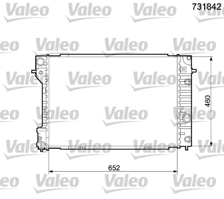 VALEO Vízhűtő 731842_VALEO