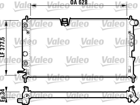 VALEO Vízhűtő RM1352_VALEO