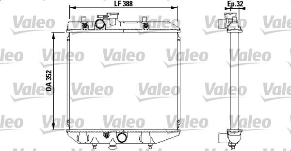 VALEO Vízhűtő 731853_VALEO