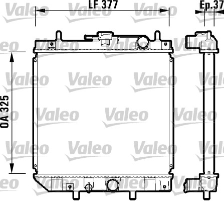 VALEO Vízhűtő 731857_VALEO