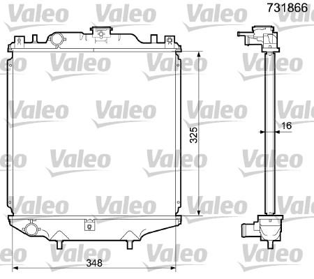 VALEO Vízhűtő 731866_VALEO