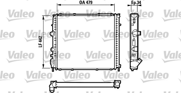 VALEO Vízhűtő RA1109_VALEO