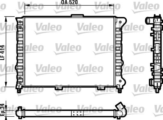 VALEO Vízhűtő RM153_VALEO