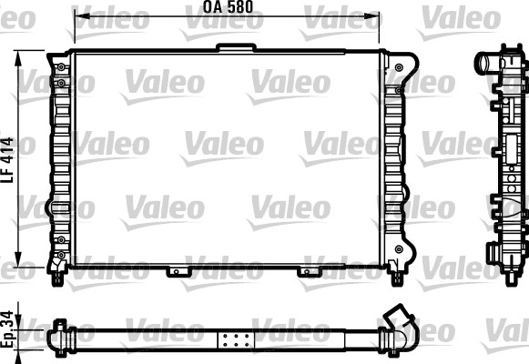 VALEO Vízhűtő RM154_VALEO