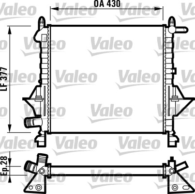 VALEO Vízhűtő RM1125_VALEO