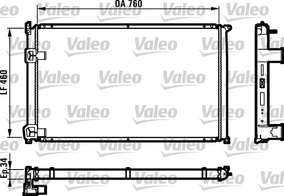 VALEO Vízhűtő 732063_VALEO