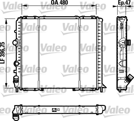 VALEO Vízhűtő RC1004_VALEO