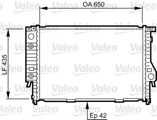 VALEO Vízhűtő 732099_VALEO