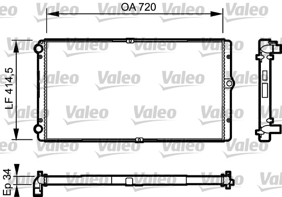 VALEO Vízhűtő RM1186_VALEO