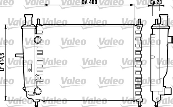 VALEO Vízhűtő RM163_VALEO