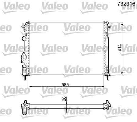 VALEO Vízhűtő RM1122_VALEO