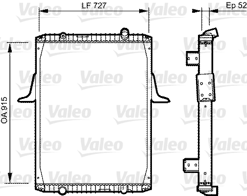 VALEO Vízhűtő 732335_VALEO