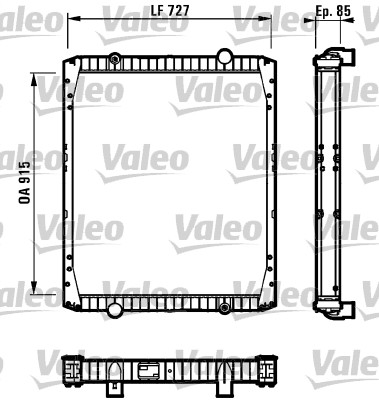 VALEO Vízhűtő 100310492_VALEO