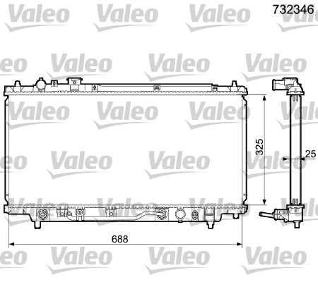 VALEO Vízhűtő 732346_VALEO