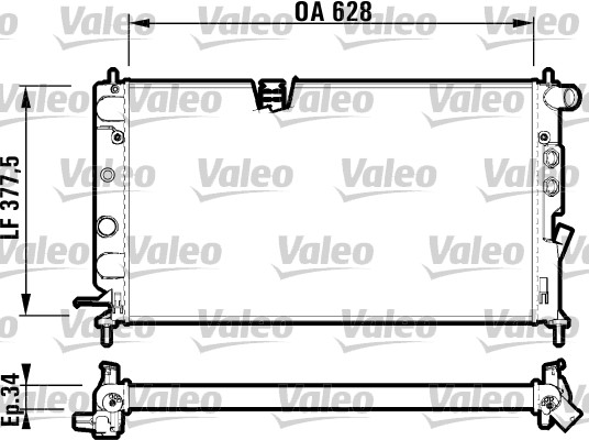 VALEO Vízhűtő RM1356_VALEO