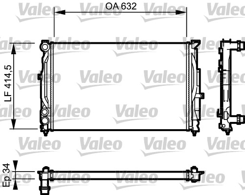 VALEO Vízhűtő 732361_VALEO