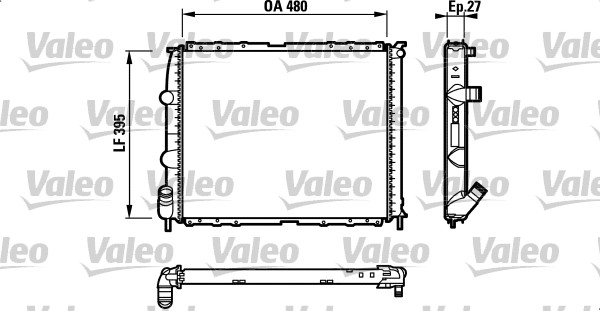 VALEO Vízhűtő RA1123_VALEO