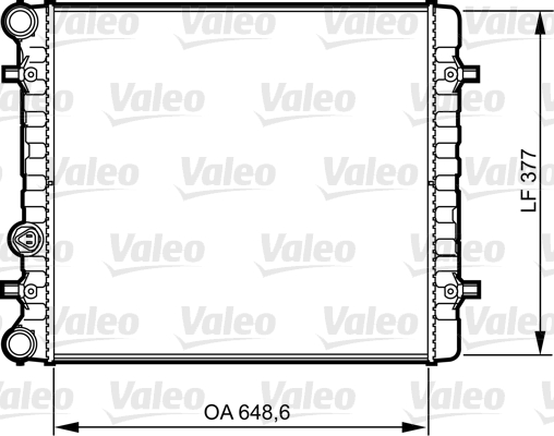 VALEO Vízhűtő RA1162_VALEO