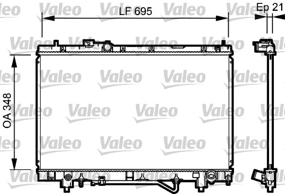 VALEO Vízhűtő 732420_VALEO