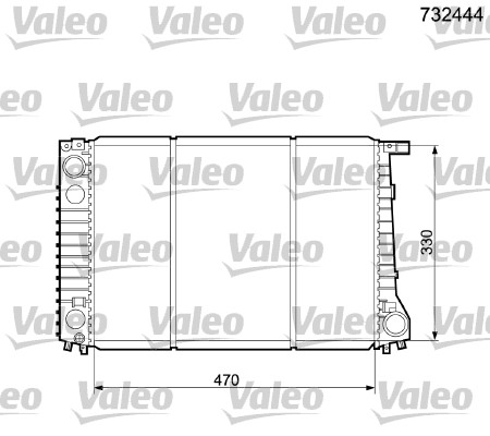 VALEO Vízhűtő 732444_VALEO