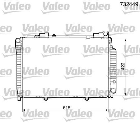 VALEO Vízhűtő 732449_VALEO