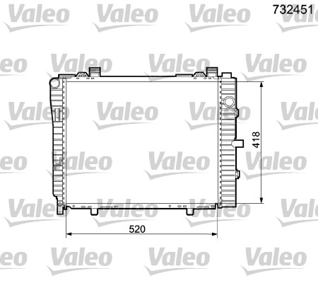 VALEO Vízhűtő 732451_VALEO