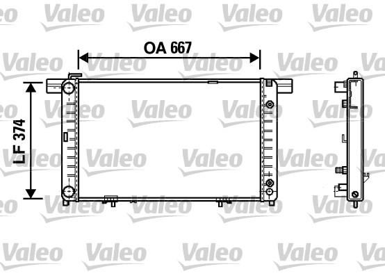 VALEO Vízhűtő 732454_VALEO