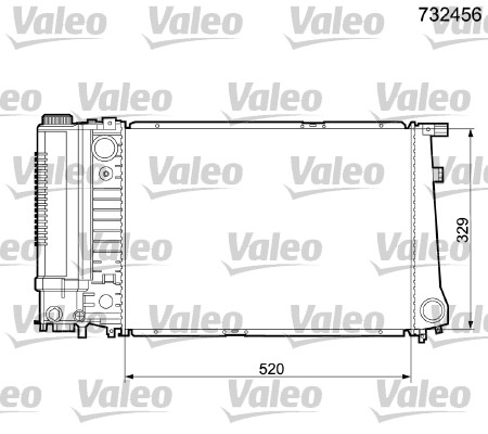 VALEO Vízhűtő 732456_VALEO