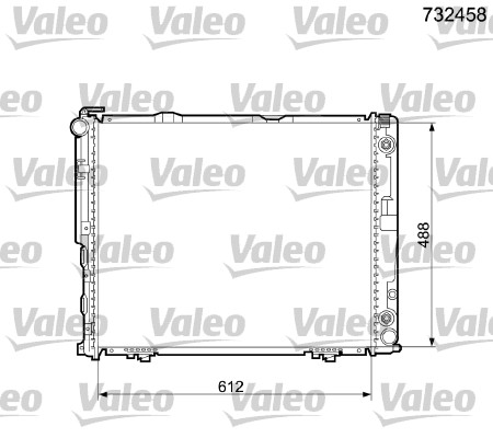 VALEO Vízhűtő 732458_VALEO