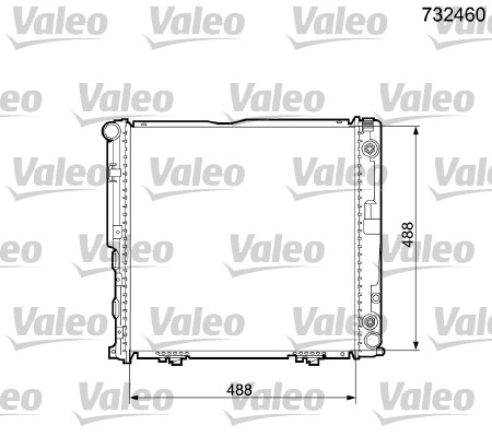 VALEO Vízhűtő 732460_VALEO