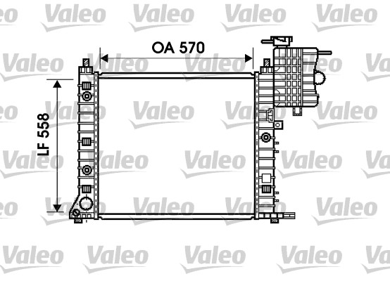 VALEO Vízhűtő 732471_VALEO