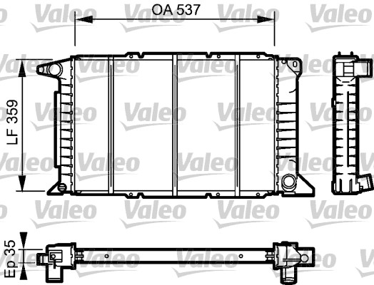 VALEO Vízhűtő 732497_VALEO