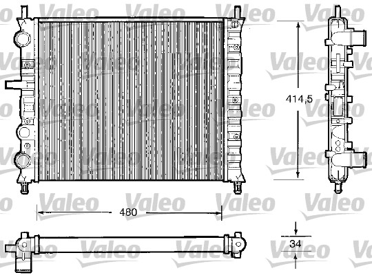 VALEO Vízhűtő RM201_VALEO