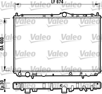 VALEO Vízhűtő 732525_VALEO