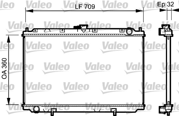 VALEO Vízhűtő 732529_VALEO