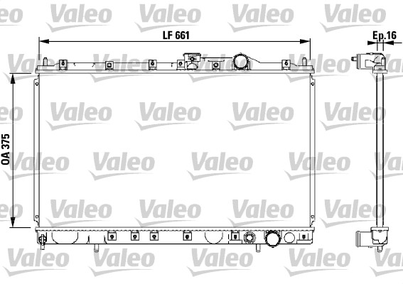 VALEO Vízhűtő 732539_VALEO