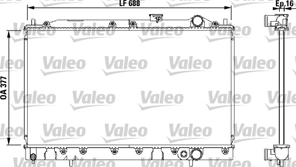 VALEO Vízhűtő 732540_VALEO