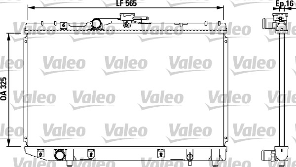 VALEO Vízhűtő 732543_VALEO