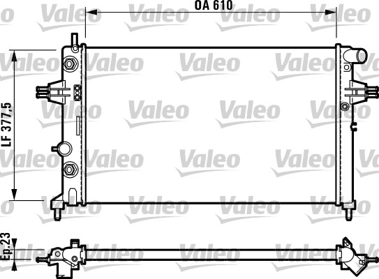 VALEO Vízhűtő 732549_VALEO