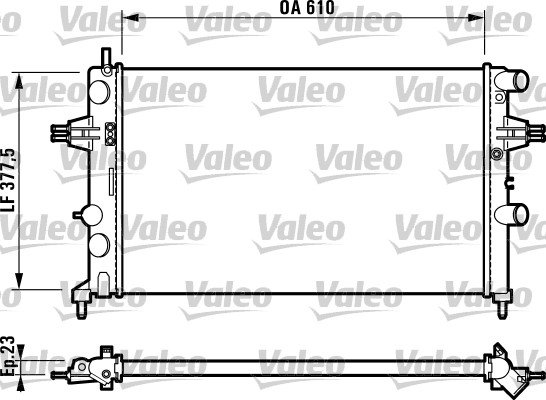 VALEO Vízhűtő 732551_VALEO