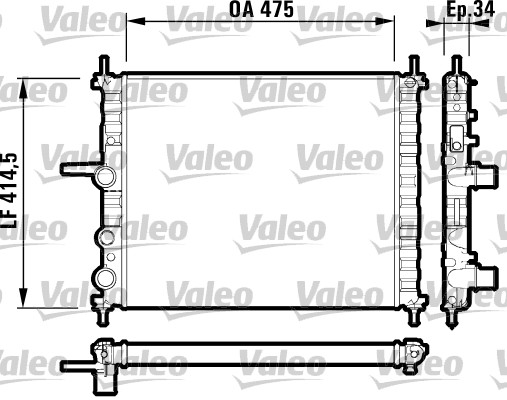 VALEO Vízhűtő RM205_VALEO