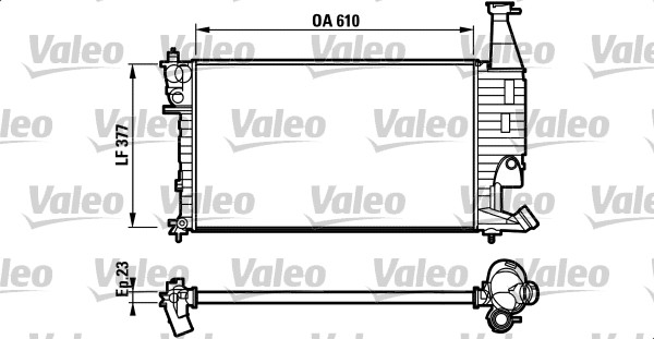 VALEO Vízhűtő RM1157_VALEO